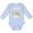 AE-Light Blue, variant on Cute Sloth I Love My Poppy with Green Leaves Boys or Girls Long Sleeve Baby Bodysuit