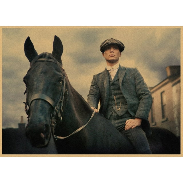 Póster para pared con pintura decorativa Peakys Blinders, estilo retro, anime