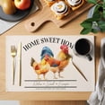 thumbnail image 2 of Farmhouse Placemats Set of 2, Retro Home Sweet Home Watercolor Sheep Non-Slip Place Mats Washable Table Mats for Kitchen Dining Table Decorations Indoor/Outdoor, 2 of 9