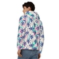 thumbnail image 4 of Kdxio Palm Leaves Print Men Hoodies Casual Hoodies for Men with Zip Pockets Full Zip Long Sleeve Sweatshirt Sports Hooded Jacket-X-Large, 4 of 5