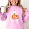 thumbnail image 2 of YUANxueke Boys & Girls Fleece Sweatshirt, Long Sleeve Cute Pumpkin Print Oversized Shirt, Casual Crewneck Loose Fit Pullover, 2 of 6