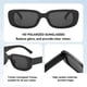 thumbnail image 4 of Gafas de sol Dollger Rectangle para mujer UV400 negras, 4 of 6