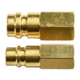 thumbnail image 6 of Brass R134a Car AC Adapter Set 1/4" SAE Thread, 2PCS Gold Conversion Kit For R12 To R134a For HP LP Connection, 6 of 10
