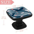 thumbnail image 4 of 4 Pcs Square Cabinet Handle Cupboard Knob Drawer Pulls Handle Cartoon Planes Navy Drawer Knobs with Screws Furniture Decoration, 4 of 7