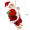 thumbnail image 2 of Yucurem Christmas Santa Claus Musical Climbing Rope, Funny Plush Electric Santa Claus Climbing Rope Figure for Tree, Window, Wall, Home Decor (4PCS), 2 of 6