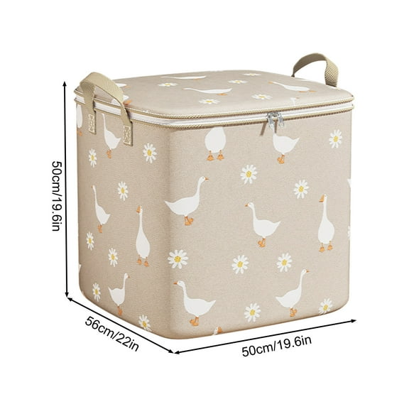 TUTUnaumb Medium Storage Bags for Clothes Foldable Storage Bins Closet Organizer Comforter Storage Bag Under Bed Storage Blanket Storage Moving Bags Totes for Storage Space Saver Bags Luggage Bag-E