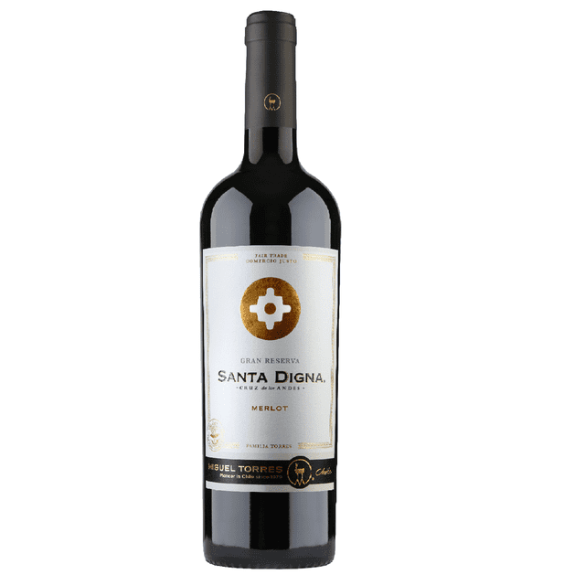 Caja de 12 Vino Tinto Torres Santa Digna Merlot 750 ml