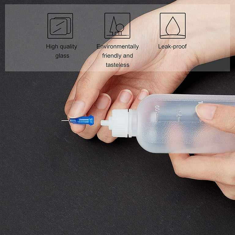6 PACK 3.4 oz Multi Purpose DIY Precision Tip Applicator Bottles Set Ultra  Fine Needle Tip Glue Applicator Squeeze Bottles for DIY Quilling Acrylic