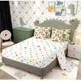 thumbnail image 4 of Erosebridal Dinosaur Letter M Twin Bedding Sets for Kids Boys Girls, Cartoon Dino Animals Bedding Comforter Set, Polka Dots Reversible, 7 Pieces, 4 of 5