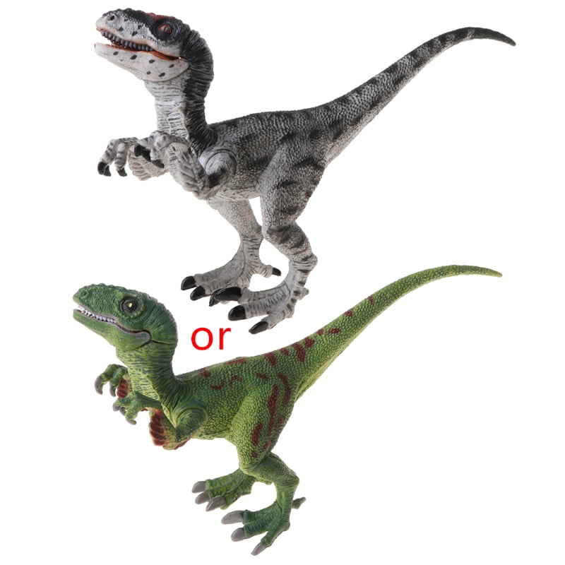 Green Velociraptor Raptor Dinosaur Toy Action Figure Educational Model Kids Gift 