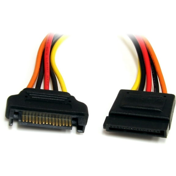StarTech 12in 15 Pin SATA Power Extension Cable - 12 - SATA