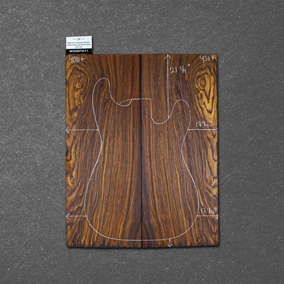 Mexican Cocobolo Electric Guitar Drop Top Stratocaster (ES) Set – MCES000719-1.1