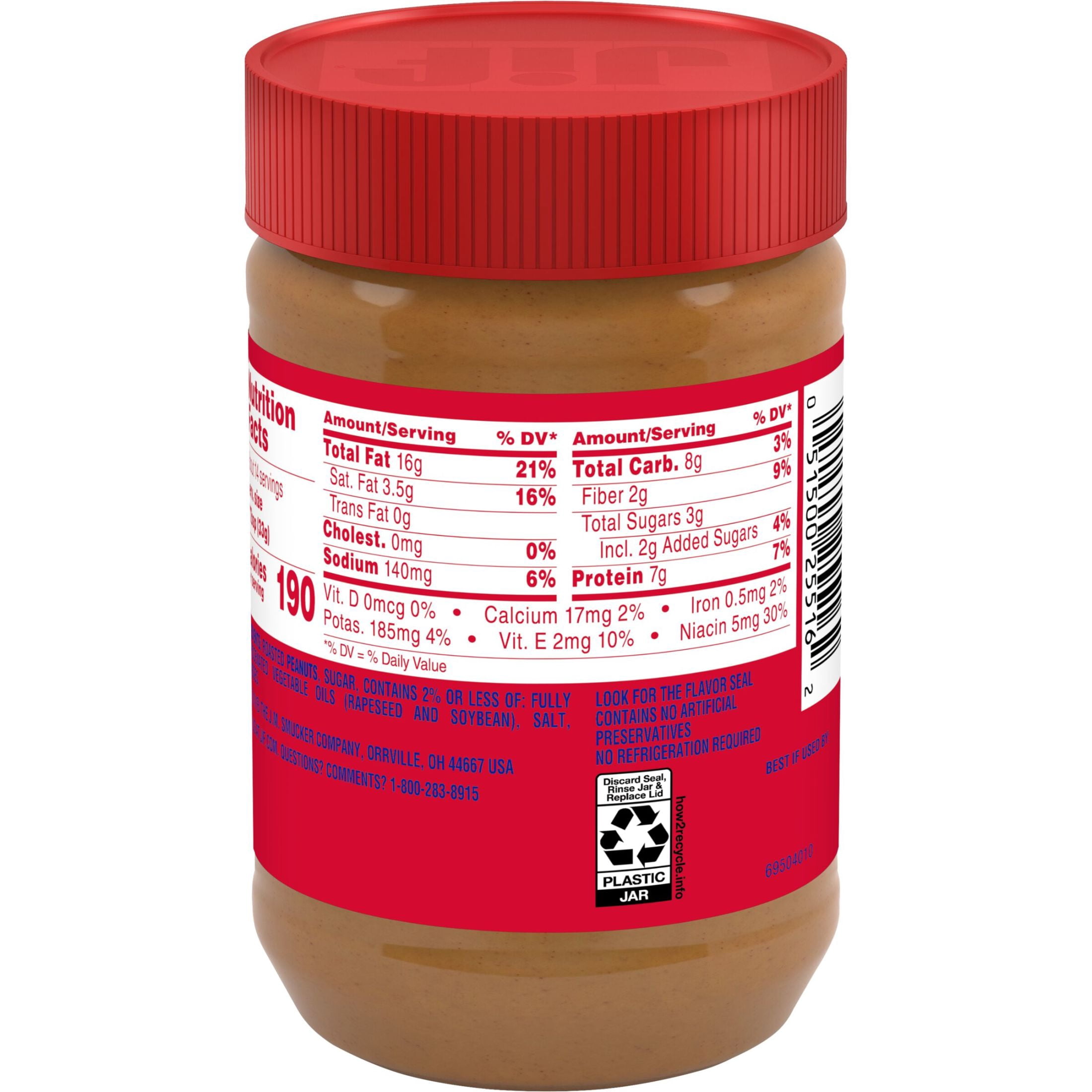 Jif Creamy Peanut Butter, 16 oz Jar