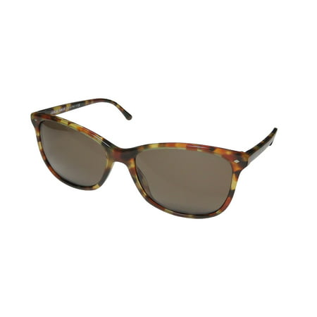 New Giorgio Armani 8059 Mens/Womens Cat Eye Full-Rim 100% UVA & UVB Brown / Multicolor Spectacular Beautiful Cat Eyes Shades Sunnies Frame Brown Lenses 57-17-140 Sunglasses/Sun Glasses
