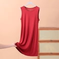 thumbnail image 3 of HomeGardon,Nightgowns for Women Sleepwear,Womens Sleeveless Skirt Summer Thin Loose Dress Casual Solid Color Home Nightgown,XL-XXXXXL, 3 of 4