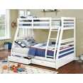 thumbnail image 2 of White Twin Over Double Wood Bunk Bed W Drawers, 2 of 2