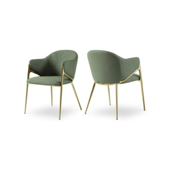 Meridian Furniture Nial Green Dining Chair (Set of 2)