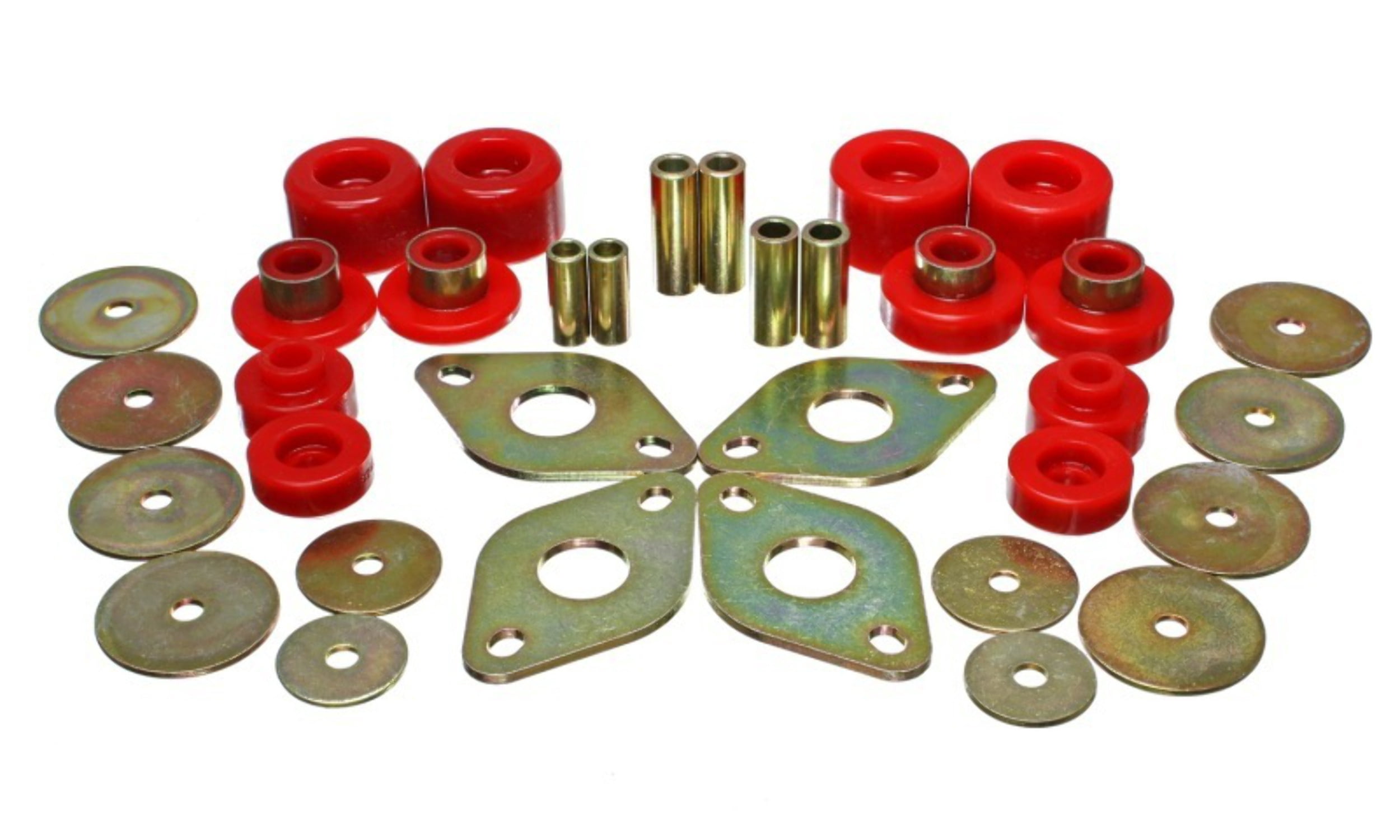 Energy Suspension 01-04 Toyota Pickup 2WD/4WD (Exc T-100/Tundra) Red Body Cab Mount Set Fits select: 2004 TOYOTA TACOMA, 2003 TOYOTA TACOMA XTRACAB