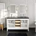 thumbnail image 6 of Eviva Dallas 60 in. White Bathroom Vanity with Absolute Black Granite Countertop, 6 of 6