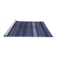 thumbnail image 2 of Ahgly Company Machine Washable Indoor Rectangle Abstract Blue Modern Area Rugs, 4' x 6', 2 of 4
