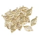 thumbnail image 4 of 50 colgantes de hojas huecas de aleación vintage para pendientes. Oro, 4 of 8