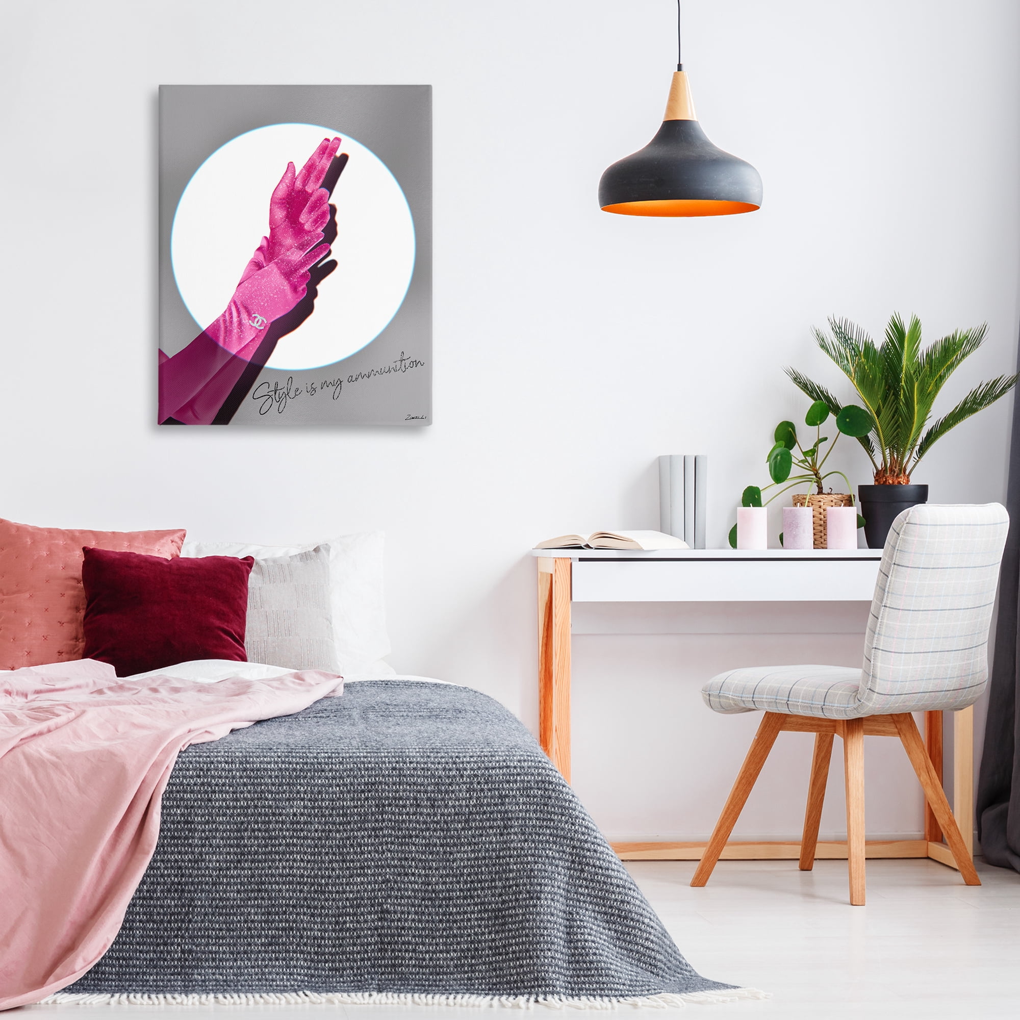Stupell Industries Style Is Ammunition Fashion Painting Wrapped Canvas Art Print Wall Art, 30 x 40