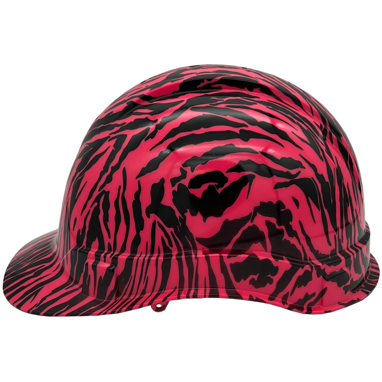 Zebra Pink Hydro Dipped Hard Hats Cap Style
