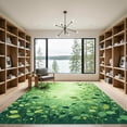 thumbnail image 2 of ODIKA 5'x7' Machine Washable Non-Slip Area Rug, Modern Green High Traffic Rug, Green, 1050447, 2 of 7