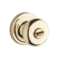 Kwikset 730J 3 CP Juno Bed/Bath Knob, Polished Brass