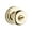Polished Brass, variant on Kwikset Juno Privacy Door Knob Antique Style - Brass Finish - Pack Of 1, Gold — Residential Use, Standard Application