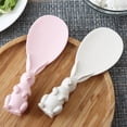 thumbnail image 3 of Oleegame 1PC Stainless Steel Cutlery Set Cute And Creative Rabbit Can Be Vertical Non Stick Rice Spoon Rice Shovel Straw Plastic Rice Spoon, 3 of 6