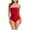 Red, variant on YDLCAFD Easter Women 1 Piece Swimwear Push Up Padded Bikini Swimsuit Training Athletic Swimwear Sport Shirred Tank Swimwear Vintage Bathing Suits