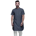 thumbnail image 1 of Atasi Printed Kurta For Men Mandarin Collar Cotton Cambric Casual Kurta Shirt, 1 of 1