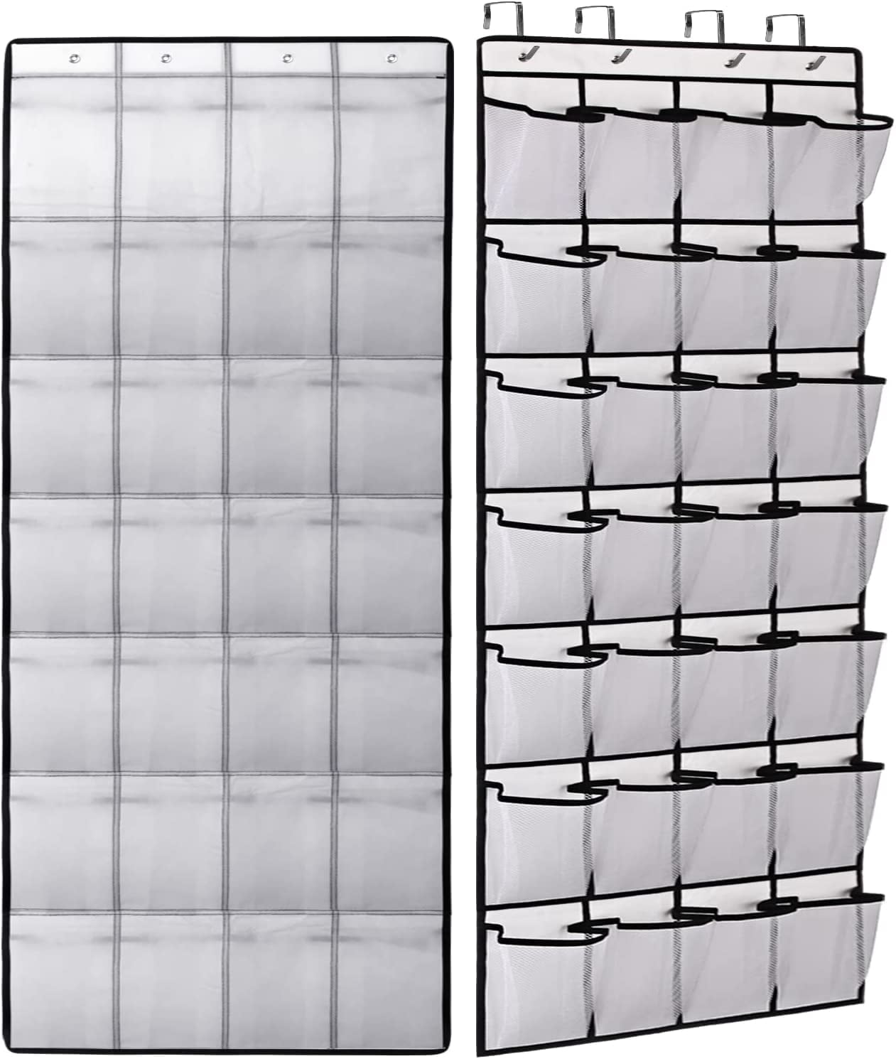 IZEYNO Over-The-Door Shoe Organizer, 28 Mesh Pockets photo 1