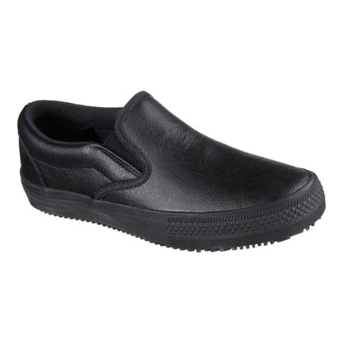 skechers women's slip on work shoes