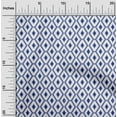 thumbnail image 2 of oneOone Georgette Viscose Blue Fabric Tribal Sewing Material Print Fabric By The Yard 42 Inch Wide, 2 of 4