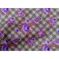 thumbnail image 4 of oneOone Cotton Poplin Fabric Leaves & Floral Check Decor Fabric Printed BTY 42 Inches Wide, 4 of 4