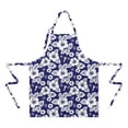 thumbnail image 2 of Pioneer Flower Floral Print Pattern Apron for Women and Men, Cotton Linen Waterproof with Pockets, Adjustable, 33x27 Inch for Kitchen, Gardening, BBQ, Salon, 2 of 6