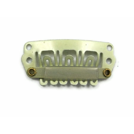 10 Pieces - Blonde Hair Extension Snap U - Clip. 28 Mm