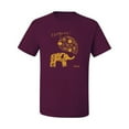 thumbnail image 2 of Cute Elephant Love Imagine Inspirational/Christian Men's Graphic T-Shirt, Maroon, Medium, 2 of 3
