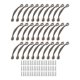 thumbnail image 1 of 30 tiradores vintage con tornillo yuxing BQLZR 4,61 x 0,79 pulgadas, 1 of 4