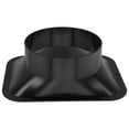Long Duct Fan Hose Adapter Wall Flange Vent Connector Kitchen Hood
