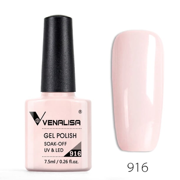 Venalisa Venta caliente Soak Off UV LED Gel 60 colores 7.5ml Super Shinning Nail Gel Polish Laca Cobertura completa Pure Color Series Tan Jianjun unisex