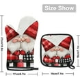 thumbnail image 2 of Valentines Day Oven Mitts and Pot Holders Set of 2, Heart Valentine''s Day Gnomes Heat Resistant Oven Mitts Kitchen Oven Glove for Cooking, Baking, 2 of 6