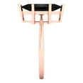 thumbnail image 3 of 2.5 ct Marquise Cut Natural Onyx Solitaire Engagement Ring for Women in 18K Rose Gold, 3 of 5