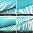 thumbnail image 4 of Outdoor Rug x Reversible Outdoor Plastic Straw Rug Large Outdoor Patio Rug RV Mat Outside Indoor Outdoor Rugs for Patio RV Balcony Deck Picnic Backyard Porch Grey, 4 of 7