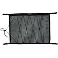 thumbnail image 1 of Car Ceiling Cargo Net Pocket Interior Overhead Roof Top Bag Cargo Net with Drawstring 35.4*27.2 Inch Hanging Sundries Storage Organizer Car Net Storage for SUVs, 1 of 7