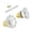 Brushed Gold, variant on 1 Pack Antique Brass Interior Glass Door Knob with Spindle, Vintage Round Crystal Glass Door Knob, Decorative Replacement Door Hardware for Bedroom, Closet & Pantry Interior Doors