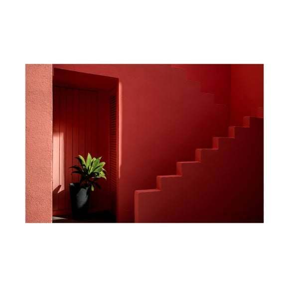 Trademark Fine Art Linda Wride Muralla Roja 6 Canvas Wall Art