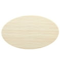 thumbnail image 3 of Modway Lippa 60" Oval Modern Wood Dining Table in White and Brown, 3 of 9